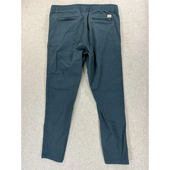 Vuori Ripstop Climbing Hiking Organic Cotton Pants (Men's Large) Blue